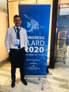 Dr. Gonzalo Rojas, traumatólogo especialista en rodilla, en el Congreso SLARD 2020 en Santiago de Chile